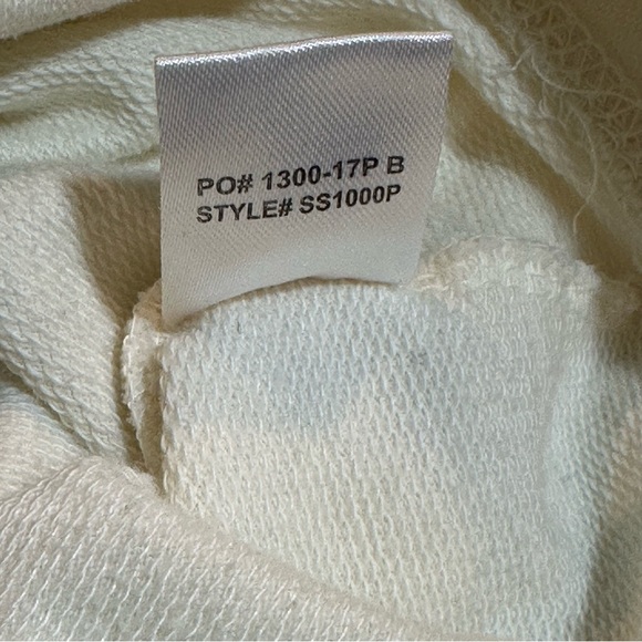 Cleveland Football Hoodie | Size L | Cream Graphic Sweatshirt - Picture 7 of 12